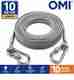 Pushnye Silver Clothesline Rope 5 Meter | Multipurpose Laundry Drying Wire Steel Retractable Clothesline (5 m) - Image 2