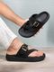 EL PASO Men Casual Sandal (Black, Size 10) - Image 3