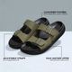 QADAM Men Casual Sandal (Black, Tan , 9) - Image 3