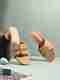 London Steps Women Pretty Heels Sandal Pink Size 8 - Image 2