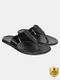House of Pataudi Men Sandal (Black, 7) - Image 3