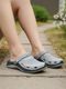 BERSACHE Men Clogs Sandal Grey Size 7 - Image 3