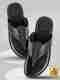 House of Pataudi Men Sandal (Black, 7) - Image 2