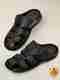 TROTUS Men Sandal (Beige , 10) - Image 2