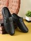 QADAM Men Casual Sandal (Black, Tan , 9) - Image 4
