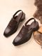 Vellinto Men Bellies Sandal (Black, 8) - Image 4