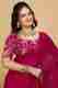 Bollytrend Geometric Print Embellished Georgette Saree (Pink) - Image 2