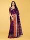 Ramani brothers Woven Mekhela Chador Pure Silk Saree (Pink) - Image 3