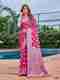 omkar fab Woven Banarasi Georgette Saree (Pink) - Image 2