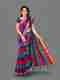 Laxmi Vinayaka Textiles Printed Georgette Saree (White) - Image 2