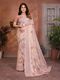 kashvi sarees Ombre Bollywood Georgette Saree Pink Black - Image 3