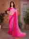 kashvi sarees Ombre Bollywood Georgette Saree Pink Black - Image 2