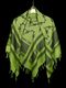 Assam Tradition Checkered Polycotton Scarf - Black & White - Image 4