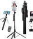 DIGITEK DTR-555 SS 5.57ft Foldable Tripod Selfie Stick for Smartphones & Cameras, 360° Rotation, 3-Leg Base, 2Kg Load, 10m Wireless Remote, 7 Section Bluetooth Selfie Stick (Black, Remote Included) - Image 3