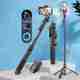 DIGITEK DTR-555 SS 5.57ft Foldable Tripod Selfie Stick for Smartphones & Cameras, 360° Rotation, 3-Leg Base, 2Kg Load, 10m Wireless Remote, 7 Section Bluetooth Selfie Stick (Black, Remote Included) - Image 2