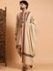 Sangria Pashmina Woven Men Shawl (Beige) - Image 3