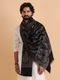 INFIUS CEREBRO Acrylic Embroidered Men Shawl Black - Image 3
