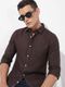 SOLSTICE Men Regular Fit Solid Button Down Collar Casual Shirt - Image 4