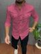 Clothisto Men Regular Fit Solid Spread Collar Casual Shirt - Image 4