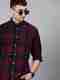 tallwalker Men Regular Fit Checkered Spread Collar Casual Shirt - Image 2