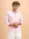 Craftedlinen Men Regular Fit Self Design Spread Collar Casual Shirt - Image 2