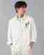 TorontoCN Men Regular Fit Self Design Spread Collar Casual Shirt - Image 2