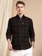 SHIRTZONE Men Slim Fit Checkered Casual Shirt - Image 3