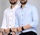 GLOREN Men Regular Fit Solid Spread Collar Casual Shirt (Pack of 2) - Image 3