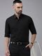 VeBNoR Men Regular Fit Solid Mandarin Collar Casual Shirt - Image 4