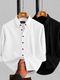 MORLY Men Regular Fit Solid Spread Collar Casual Shirt - Image 4