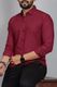 JCOSTA Men Regular Fit Solid Spread Collar Casual Shirt - Image 3