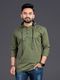 Try This Men Slim Fit Striped Hood Casual Shirt - Image 4