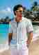 VASTRADO Men Regular Fit Checkered Cut Away Collar Casual Shirt - Image 2
