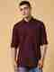 MANIAC Men Regular Fit Solid Spread Collar Casual Shirt - Image 2