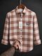 S-LINE Men Slim Fit Checkered Casual Shirt - Image 3