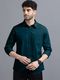 Virastix Men Regular Fit Solid Spread Collar Casual Shirt - Image 3