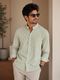 ISUEL FAB Men Regular Fit Striped Button Down Collar Casual Shirt - Image 4
