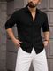 JACKBELLA Men Regular Fit Self Design Spread Collar Casual Shirt - Image 4