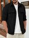 JCOSTA Men Regular Fit Solid Spread Collar Casual Shirt - Image 3
