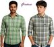 BLEZZA Men Regular Fit Checkered Spread Collar Casual Shirt - Image 4