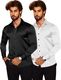 SHABIB Men Regular Fit Solid Spread Collar Casual Shirt - Image 4