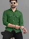 VTEXX Men Regular Fit Solid Spread Collar Casual Shirt - Image 4