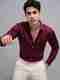 Zivarathreads Men Regular Fit Solid Spread Collar Casual Shirt - Image 2