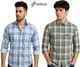 VELLOSTA Men Regular Fit Checkered Casual Shirt - Image 4