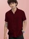 FTX Men Regular Fit Embroidered Lapel Collar Casual Shirt - Image 4