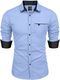 KNRO FAB Men Regular Fit Solid Spread Collar Casual Shirt - Image 4
