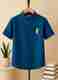 MYCHOICEMENSWEAR Boys Regular Fit Self Design Spread Collar Casual Shirt - Image 2