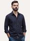 THE BEAR HOUSE Men Slim Fit Solid Spread Collar Casual Shirt - Image 3