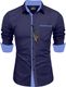 KNRO FAB Men Regular Fit Solid Spread Collar Casual Shirt - Image 3