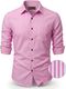 indossare Men Regular Fit Striped Spread Collar Casual Shirt - Image 3